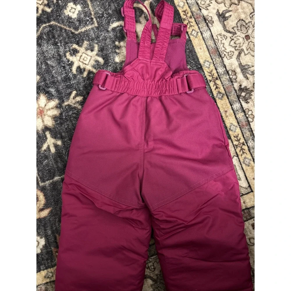 Baby Girl's Cat & Jack Size 12 MONTHS Pink Snow Bibs Pants Overalls